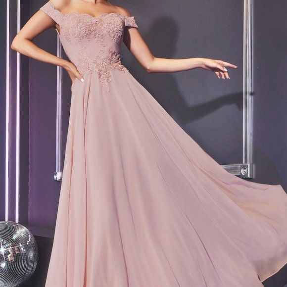 Sweetheart Neck Off Shoulder Prom Dress CD7258 - Picture 6 of 6